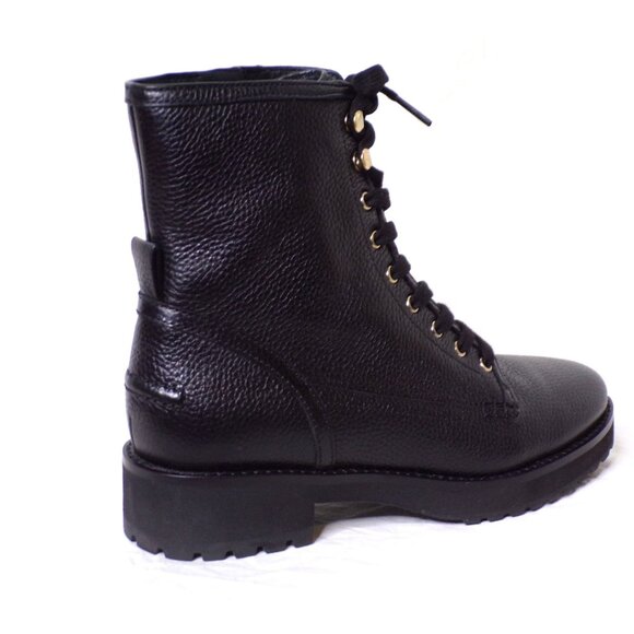 🆕 COLE HAAN Lyndon Ankle Moto Combat Waterproof Boot 7.5 Black - Picture 9 of 11
